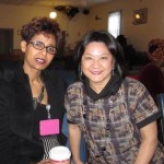 Elsa Chyrum and Suzette Standring at the Eritrean Community Center in Boston